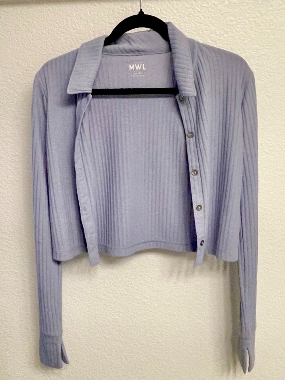 Madewell Cropped Cardigan - light blue - size XS